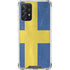 Sweden Flag Distressed Galaxy A72 5G Clear Case